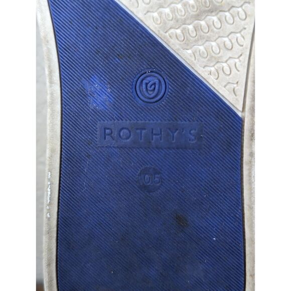Rothys The Original Slip On Flat Sneakers Wms Size 10.5 Sand Fabric Casual - Picture 12 of 12